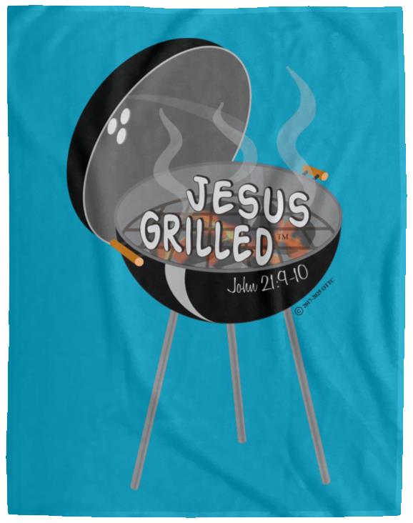 Hot Coals - Cozy Plush Fleece Blanket - 60x80 - Jesus Surfed Apparel Co. 