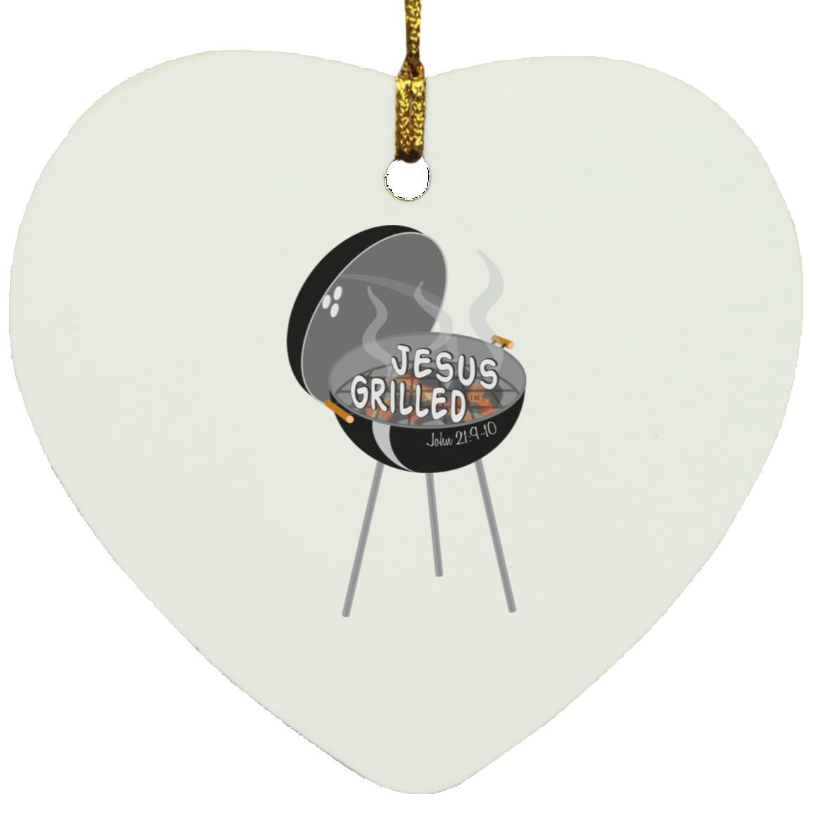 Hot Coals - Heart Ornament - Jesus Surfed Apparel Co. 