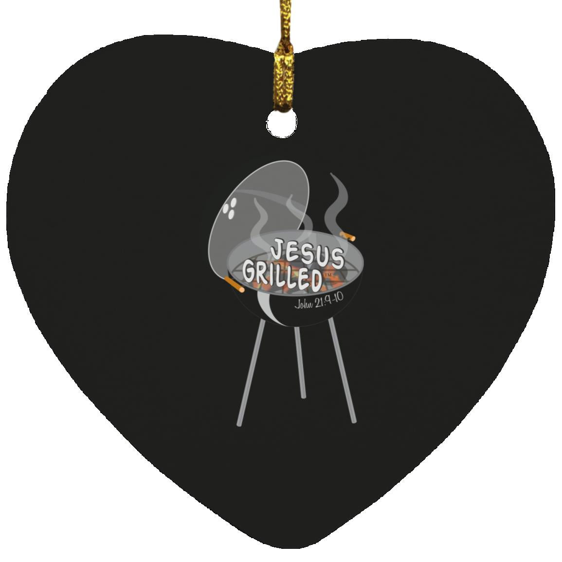 Hot Coals - Heart Ornament - Jesus Surfed Apparel Co. 