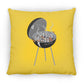 Hot Coals - Large Square Pillow - Jesus Surfed Apparel Co. 