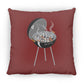 Hot Coals - Large Square Pillow - Jesus Surfed Apparel Co. 