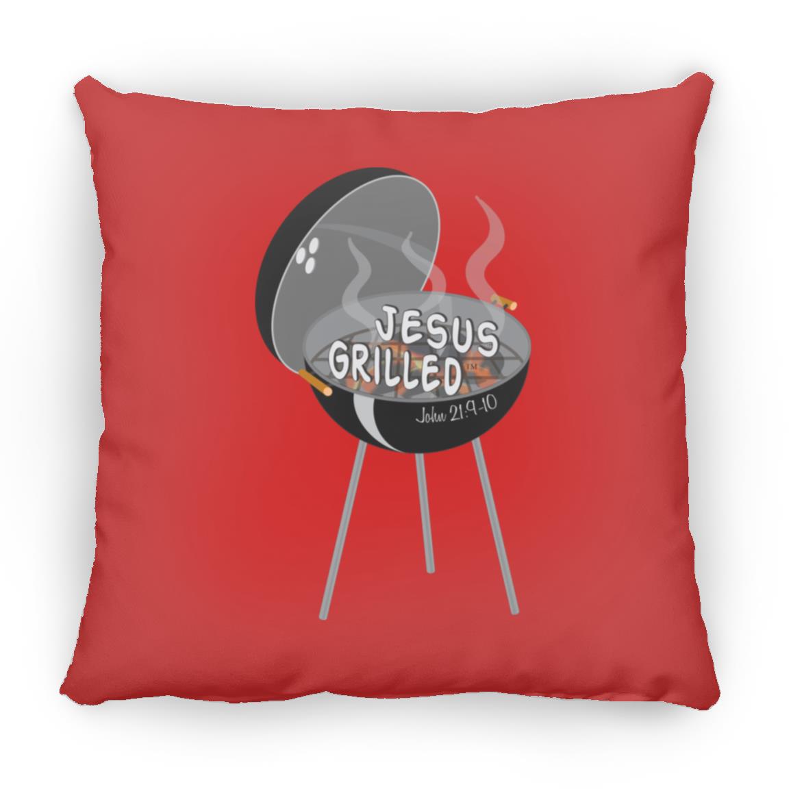 Hot Coals - Large Square Pillow - Jesus Surfed Apparel Co. 