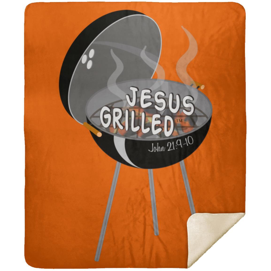 Hot Coals - Premium Mink Sherpa Blanket 50x60 - Jesus Surfed Apparel Co. 