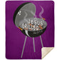 Hot Coals - Premium Mink Sherpa Blanket 50x60 - Jesus Surfed Apparel Co. 