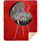 Hot Coals - Premium Mink Sherpa Blanket 50x60 - Jesus Surfed Apparel Co. 