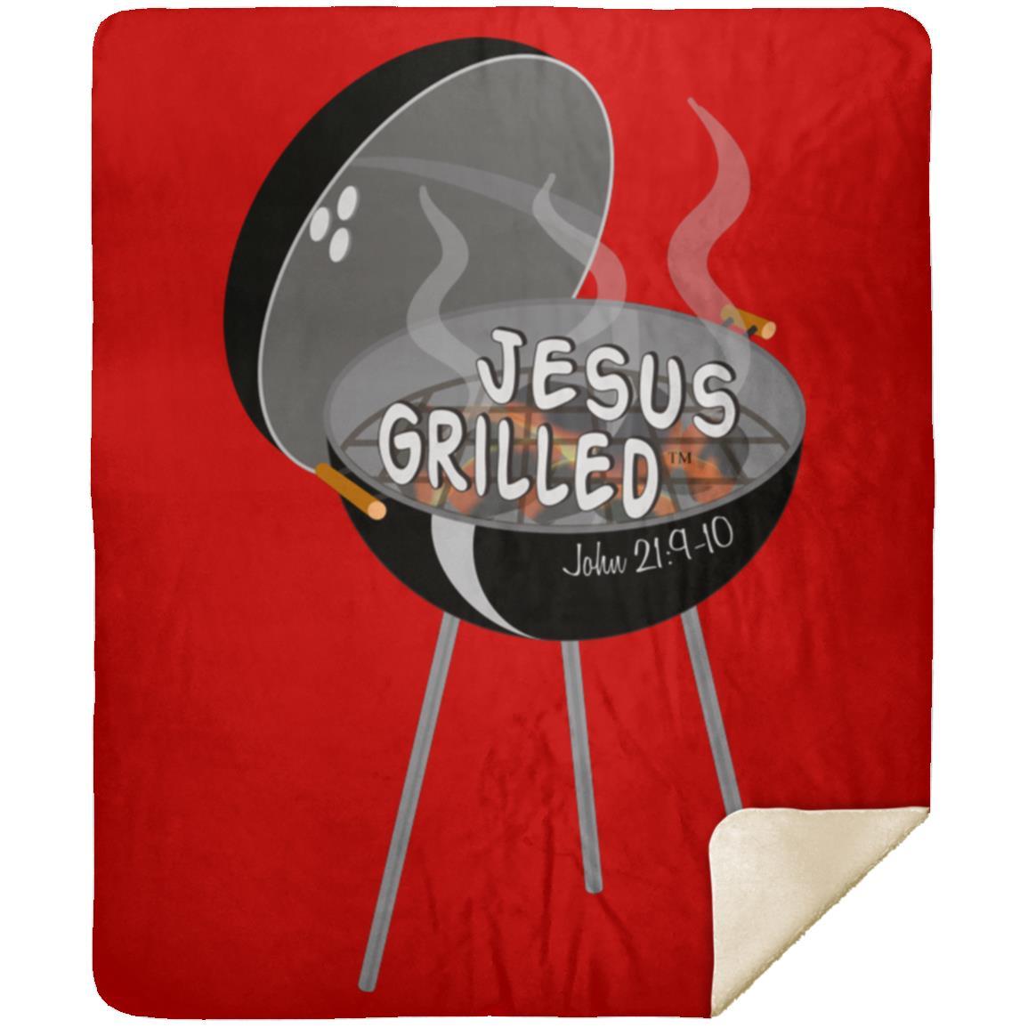 Hot Coals - Premium Mink Sherpa Blanket 50x60 - Jesus Surfed Apparel Co. 