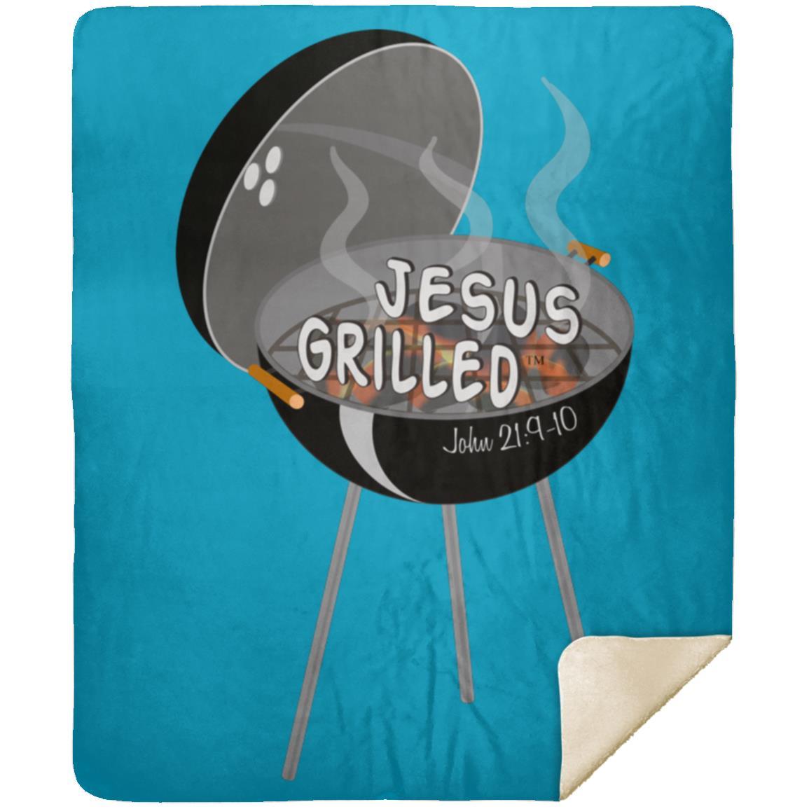 Hot Coals - Premium Mink Sherpa Blanket 50x60 - Jesus Surfed Apparel Co. 