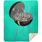 Hot Coals - Premium Mink Sherpa Blanket 50x60 - Jesus Surfed Apparel Co. 