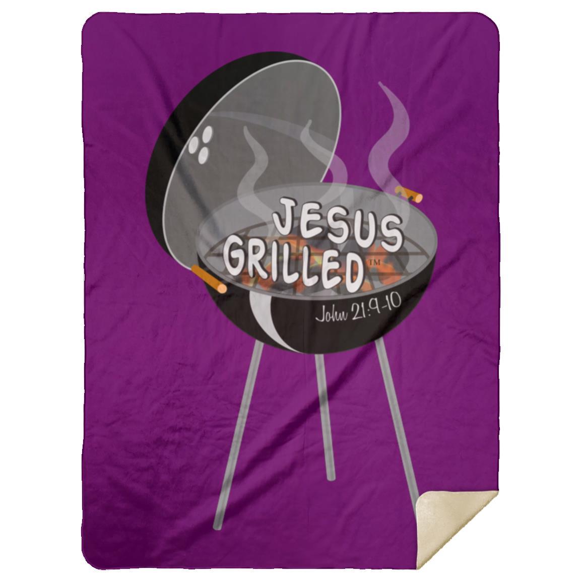 Hot Coals - Premium Mink Sherpa Blanket 60x80 - Jesus Surfed Apparel Co. 