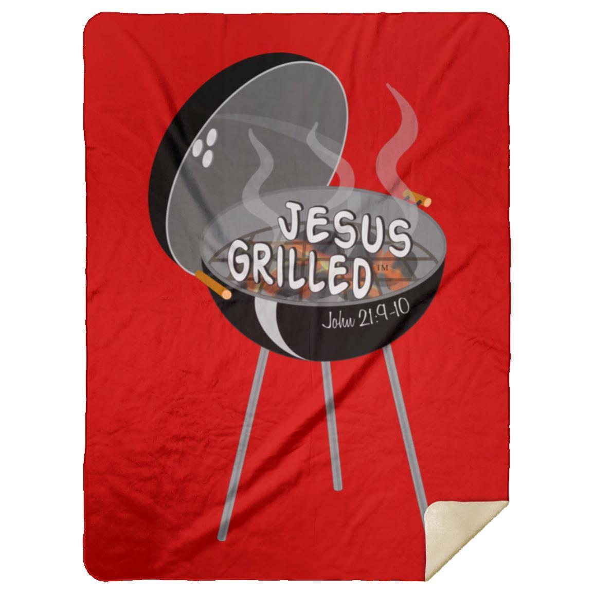 Hot Coals - Premium Mink Sherpa Blanket 60x80 - Jesus Surfed Apparel Co. 