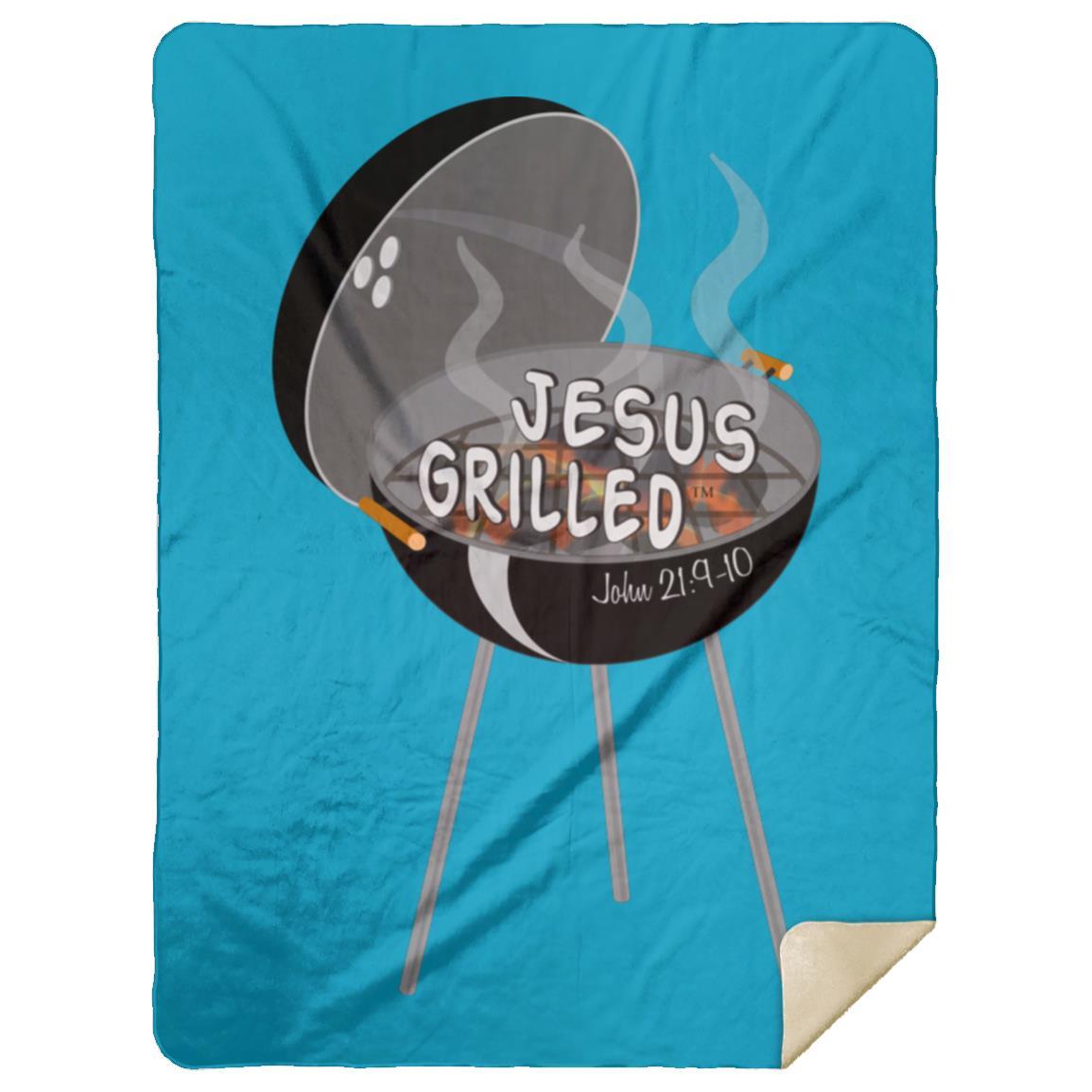 Hot Coals - Premium Mink Sherpa Blanket 60x80 - Jesus Surfed Apparel Co. 