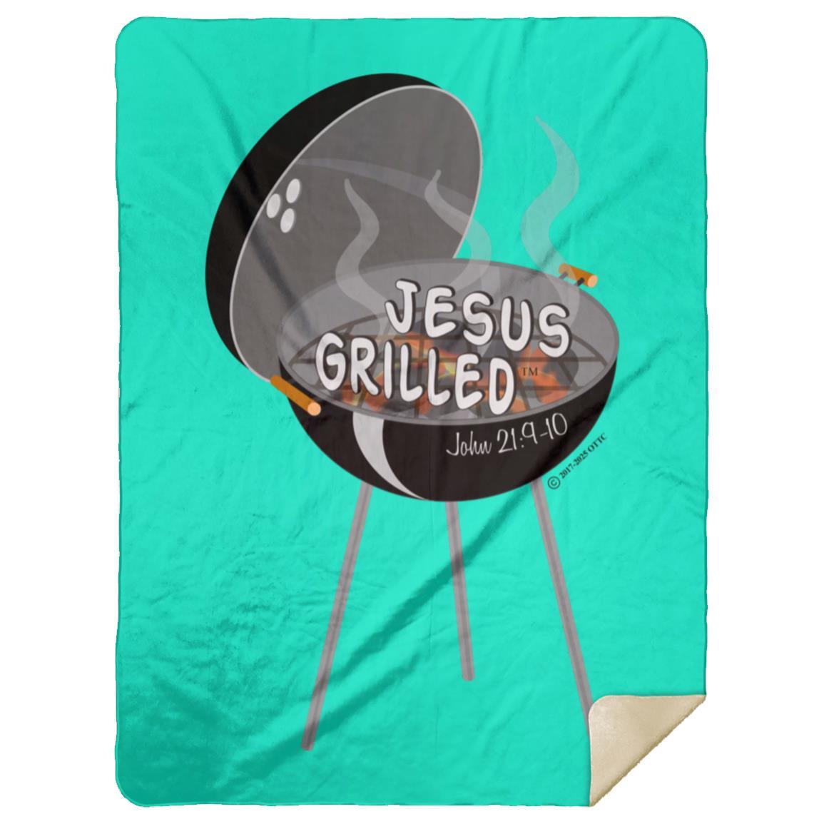 Hot Coals - Premium Mink Sherpa Blanket 60x80 - Jesus Surfed Apparel Co. 