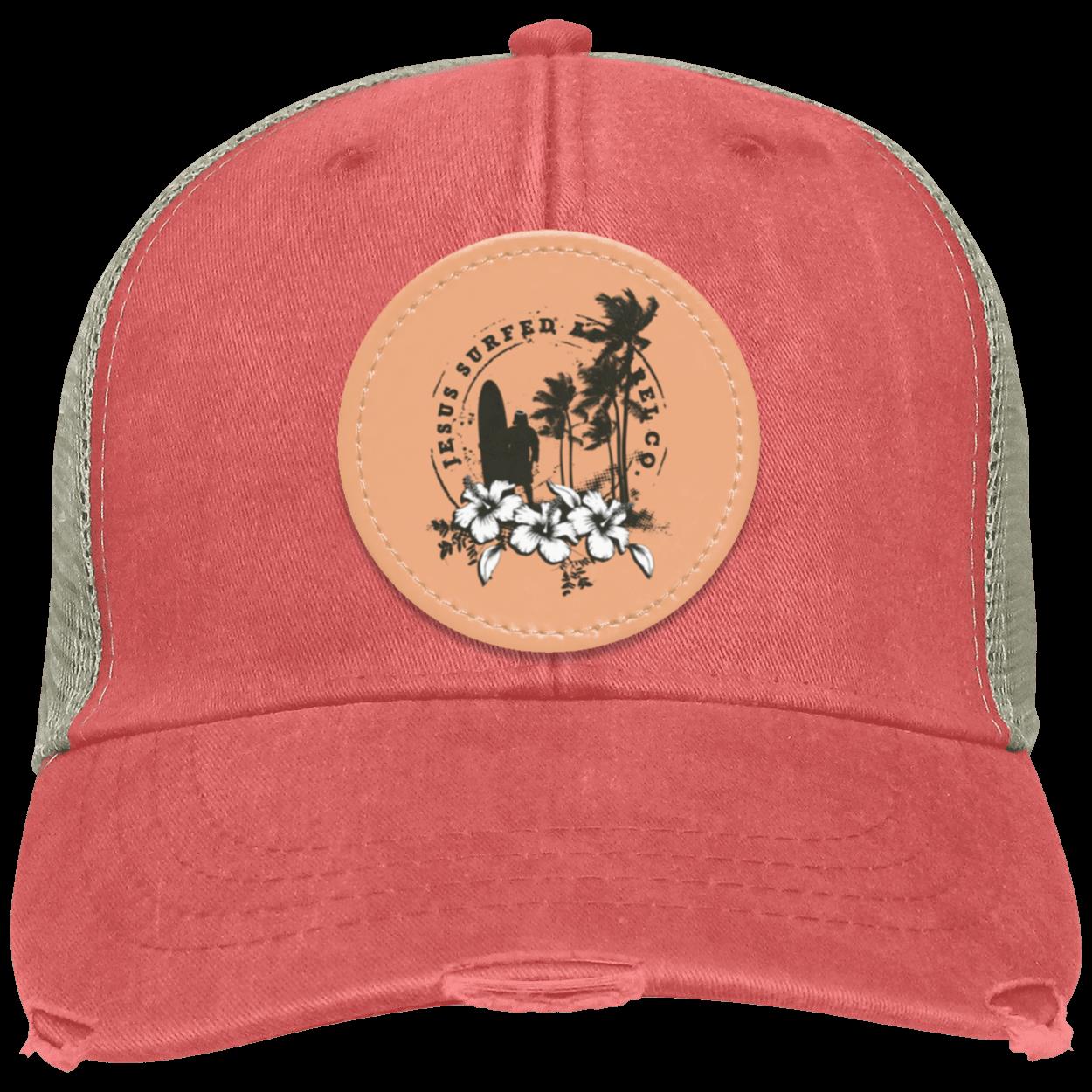 Jesus Surfed Apparel - Distressed Ollie Cap - Circle Patch - Jesus Surfed Apparel Co. 