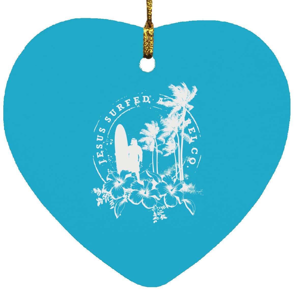 Jesus Surfed Apparel - Heart Ornament - Jesus Surfed Apparel Co. 