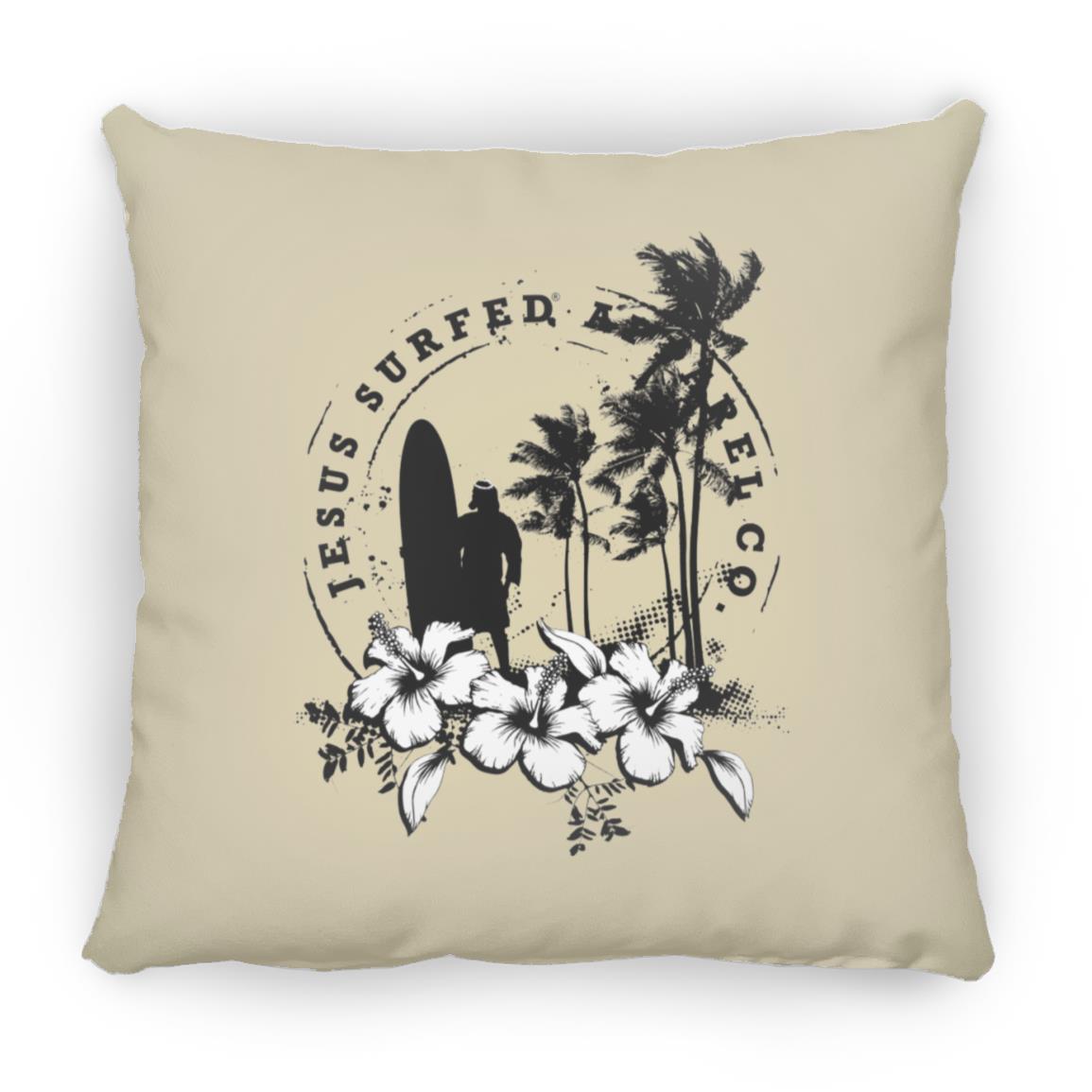 Jesus Surfed Apparel - Large Square Pillow - Jesus Surfed Apparel Co. 