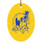 Jesus Surfed Apparel - Oval Ornament - Jesus Surfed Apparel Co. 