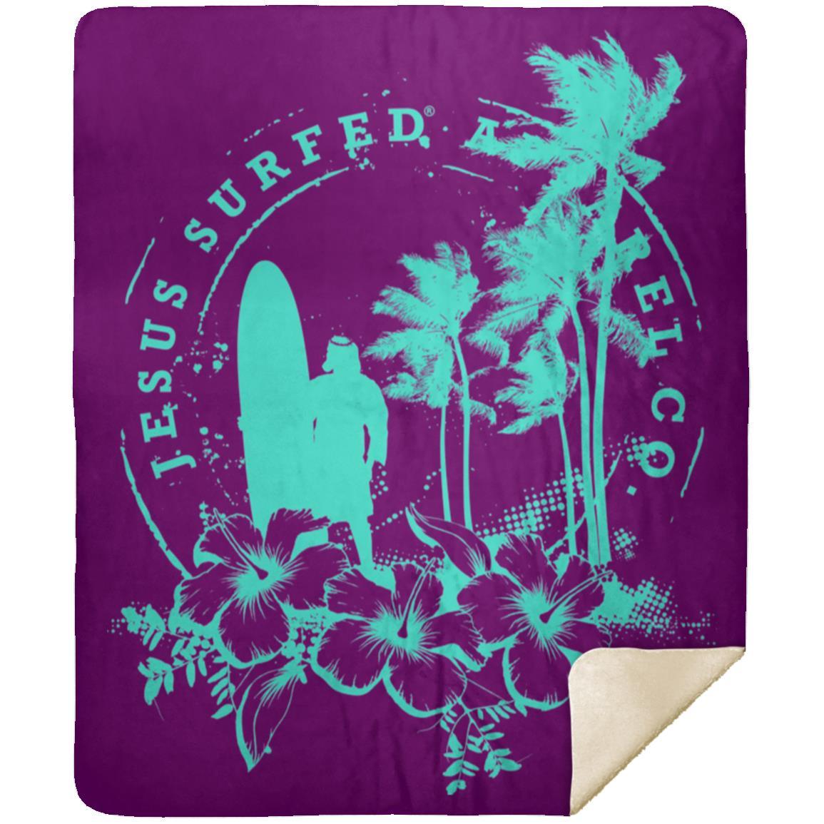 Jesus Surfed Apparel - Premium Mink Sherpa Blanket 50x60 - Jesus Surfed Apparel Co. 