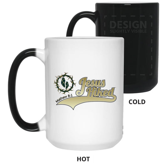 Just Hike - 15oz Color Changing Mug - Jesus Surfed Apparel Co. 