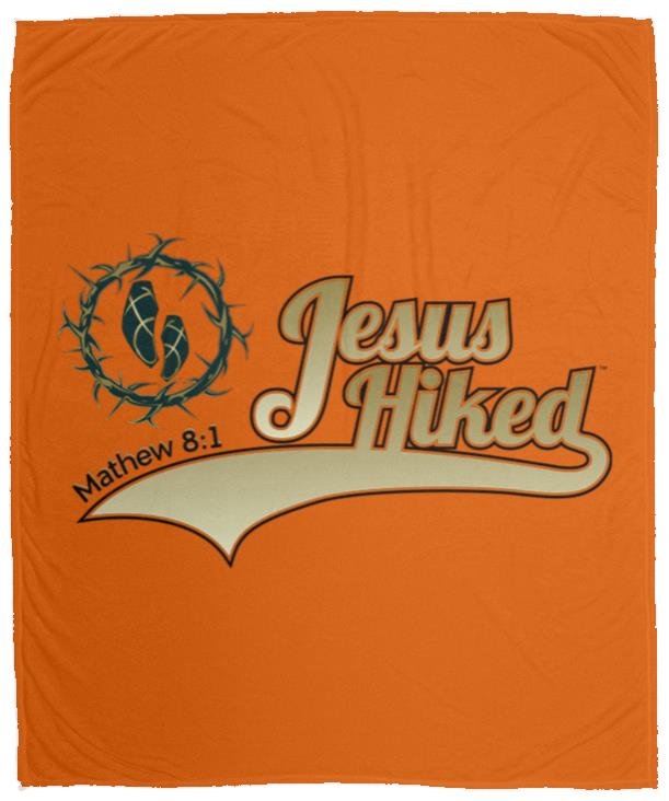 Just Hike - Cozy Plush Fleece Blanket - 50x60 - Jesus Surfed Apparel Co. 