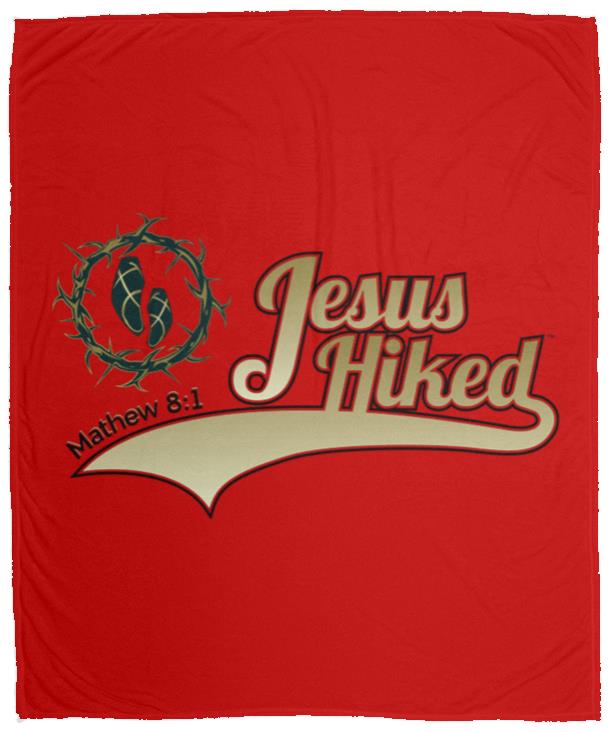 Just Hike - Cozy Plush Fleece Blanket - 50x60 - Jesus Surfed Apparel Co. 