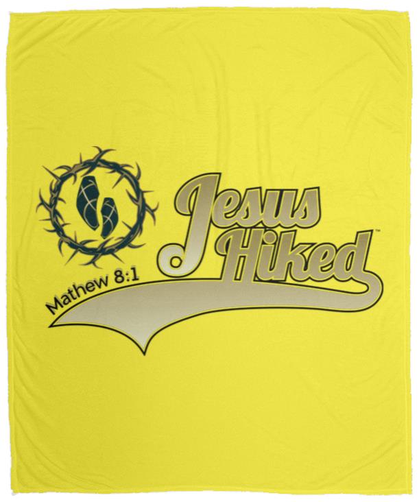 Just Hike - Cozy Plush Fleece Blanket - 50x60 - Jesus Surfed Apparel Co. 