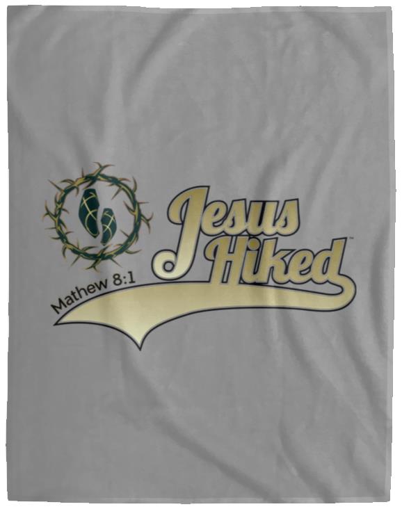 Just Hike - Cozy Plush Fleece Blanket - 60x80 - Jesus Surfed Apparel Co. 