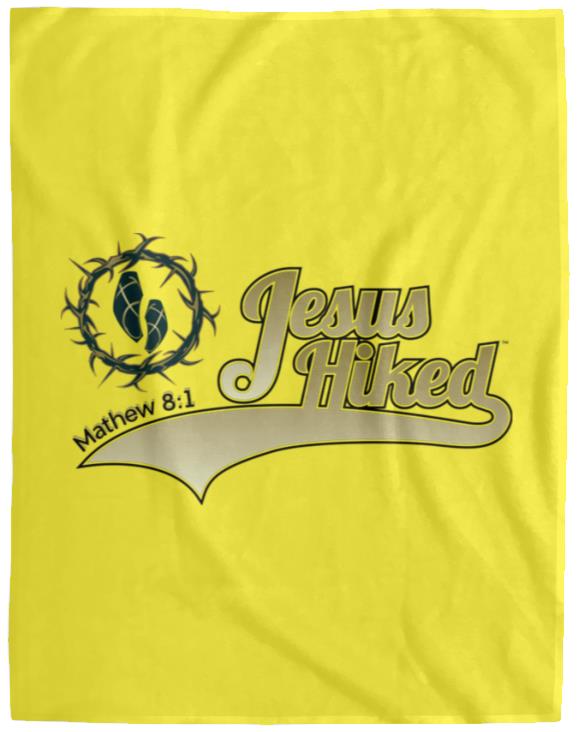 Just Hike - Cozy Plush Fleece Blanket - 60x80 - Jesus Surfed Apparel Co. 