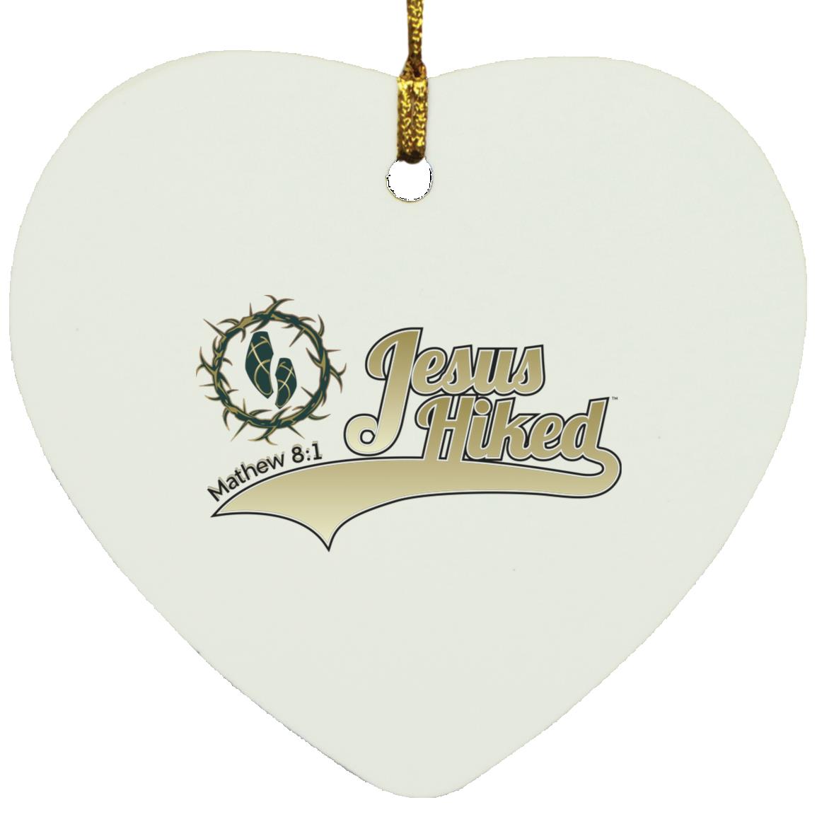 Just Hike - Heart Ornament - Jesus Surfed Apparel Co. 