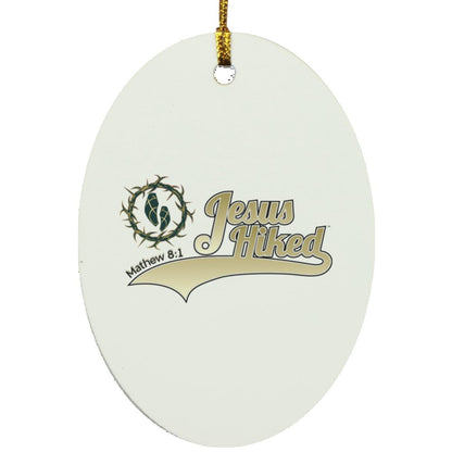 Just Hike - Oval Ornament - Jesus Surfed Apparel Co. 