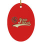 Just Hike - Oval Ornament - Jesus Surfed Apparel Co. 