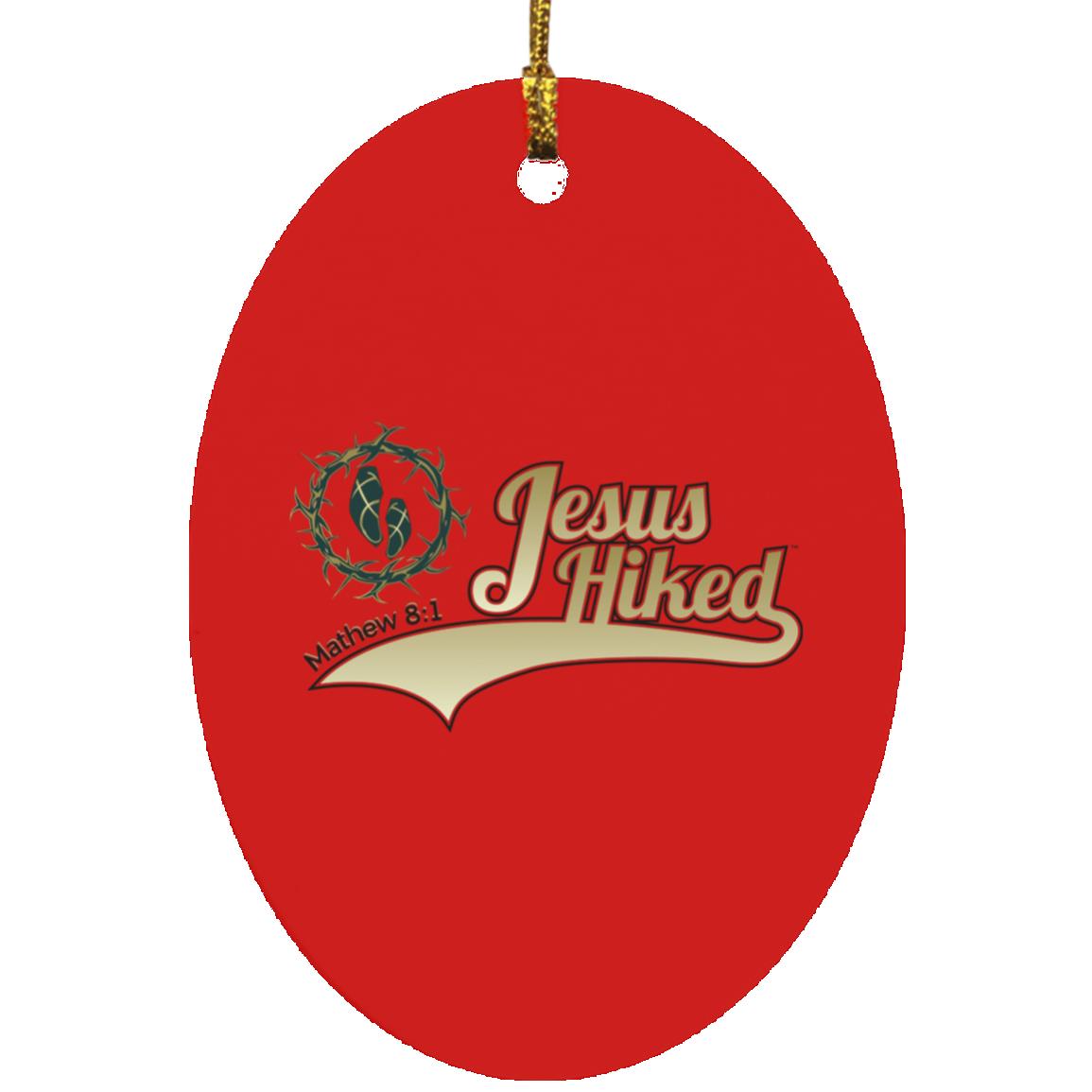 Just Hike - Oval Ornament - Jesus Surfed Apparel Co. 