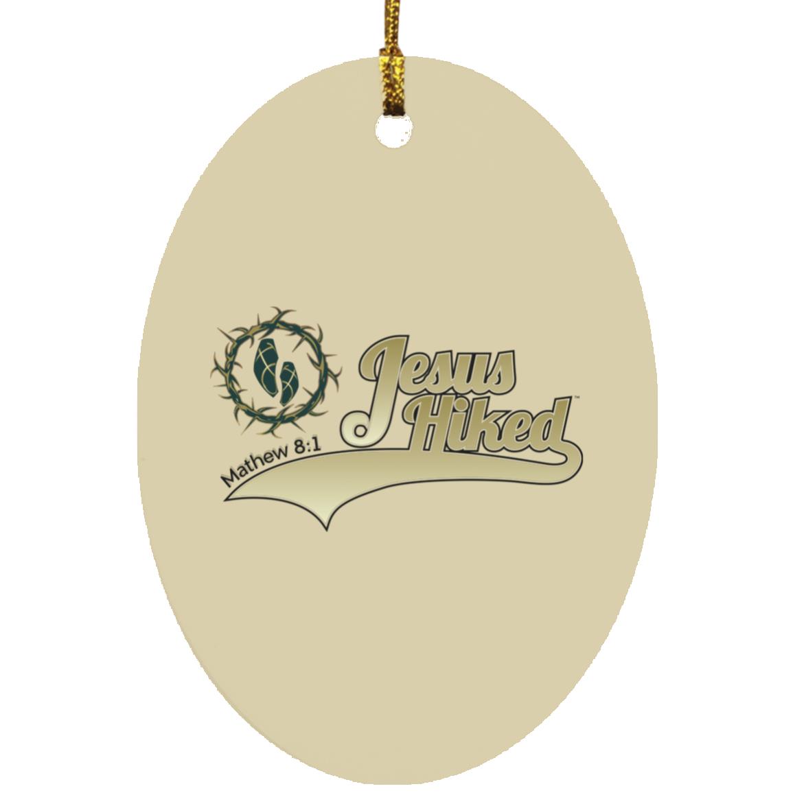 Just Hike - Oval Ornament - Jesus Surfed Apparel Co. 