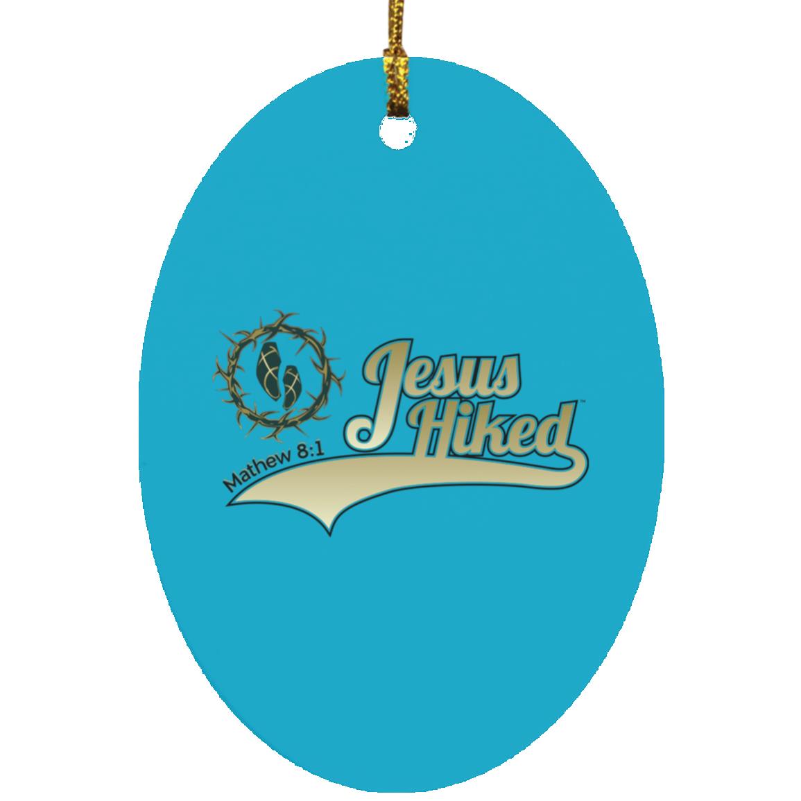 Just Hike - Oval Ornament - Jesus Surfed Apparel Co. 