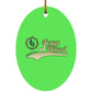 Just Hike - Oval Ornament - Jesus Surfed Apparel Co. 