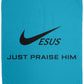 Just Praise Him - Cozy Plush Fleece Blanket - 50x60 - Jesus Surfed Apparel Co. 