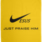 Just Praise Him - Cozy Plush Fleece Blanket - 50x60 - Jesus Surfed Apparel Co. 