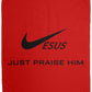 Just Praise Him - Cozy Plush Fleece Blanket - 50x60 - Jesus Surfed Apparel Co. 