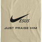 Just Praise Him - Cozy Plush Fleece Blanket - 60x80 - Jesus Surfed Apparel Co. 