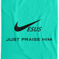 Just Praise Him - Cozy Plush Fleece Blanket - 60x80 - Jesus Surfed Apparel Co. 