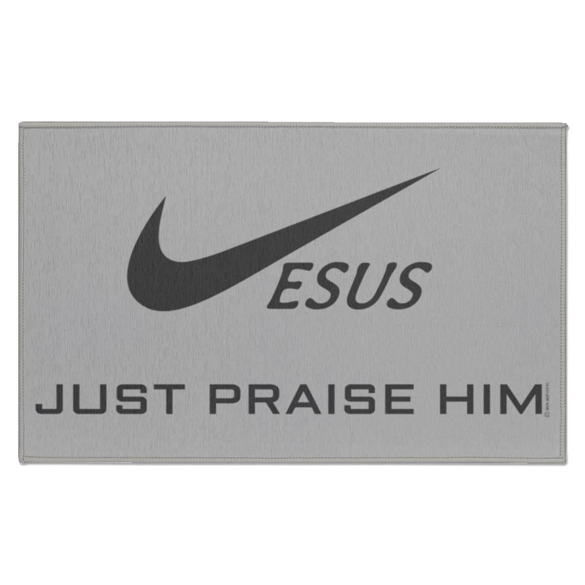 Just Praise Him - Indoor Doormat - Jesus Surfed Apparel Co. 