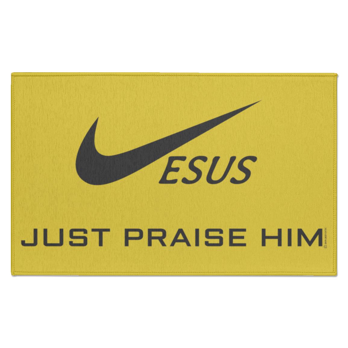 Just Praise Him - Indoor Doormat - Jesus Surfed Apparel Co. 