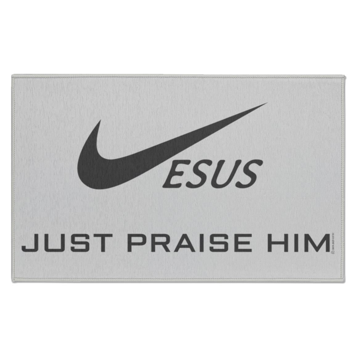Just Praise Him - Indoor Doormat - Jesus Surfed Apparel Co. 