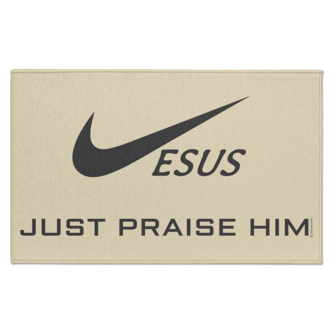 Just Praise Him - Indoor Doormat - Jesus Surfed Apparel Co. 