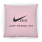 Just Praise Him - Large Square Pillow - Jesus Surfed Apparel Co. 