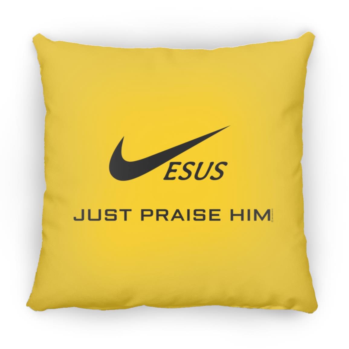 Just Praise Him - Large Square Pillow - Jesus Surfed Apparel Co. 