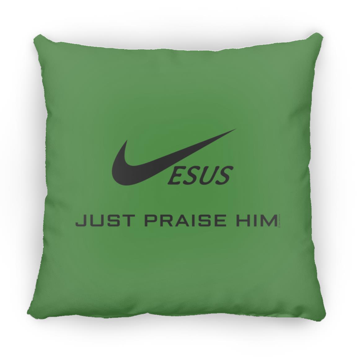 Just Praise Him - Large Square Pillow - Jesus Surfed Apparel Co. 