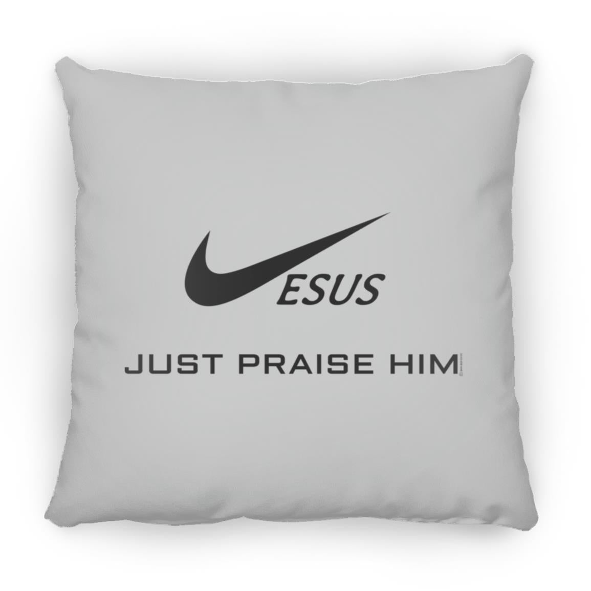 Just Praise Him - Large Square Pillow - Jesus Surfed Apparel Co. 