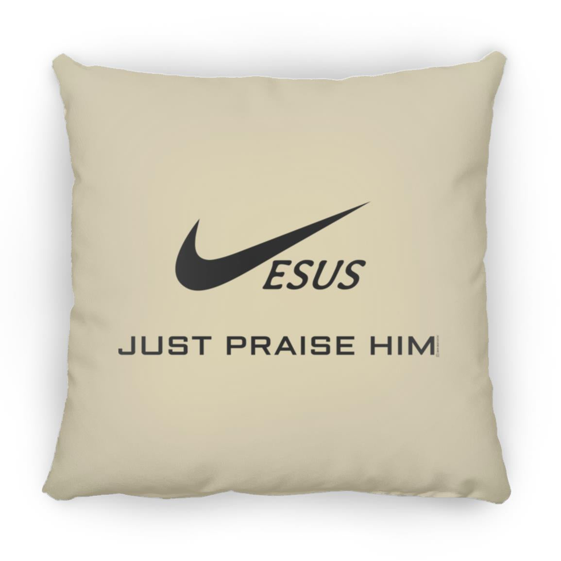Just Praise Him - Large Square Pillow - Jesus Surfed Apparel Co. 