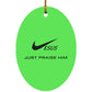 Just Praise Him - Oval Ornament - Jesus Surfed Apparel Co. 
