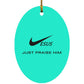 Just Praise Him - Oval Ornament - Jesus Surfed Apparel Co. 